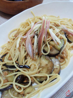 大絶賛納豆となすのパスタ。-レシピのメイン写真