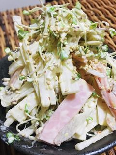 大根牛蒡ブロッコリースプラウトマヨサラダ-レシピのメイン写真