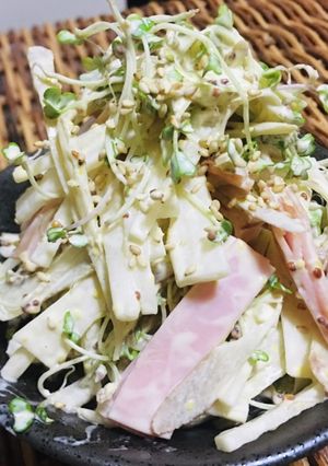 大根牛蒡ブロッコリースプラウトマヨサラダ-レシピのメイン写真