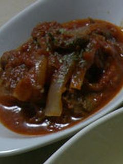 牛肉(薄切り肉)のトマト煮込み-レシピのメイン写真