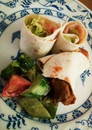 野菜いっぱい！トルティーヤ巻-レシピのメイン写真