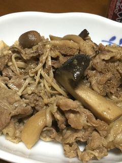 牛バラ肉とキノコの甘辛煮☆花椒で!-レシピのメイン写真