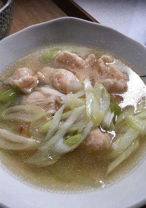 むね肉とネギのとろとろスープ-レシピのメイン写真