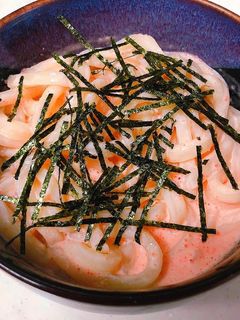 5分でうまっ♡簡単♪明太子クリームうどん-レシピのメイン写真