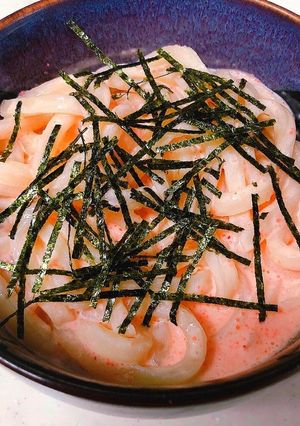 5分でうまっ♡簡単♪明太子クリームうどん-レシピのメイン写真