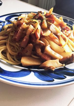 ベーコンとエリンギのペペロンチーノ-レシピのメイン写真