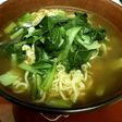 サッポロ一番で小松菜増し増しらーめん