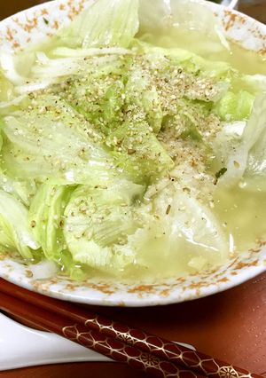 レタスの餡かけサラダらーめん-レシピのメイン写真