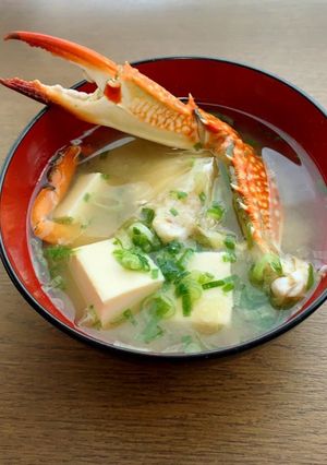 蟹のお味噌汁-レシピのメイン写真