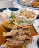 豚バラとかぼちゃのめんつゆ炒め
