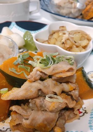 豚バラとかぼちゃのめんつゆ炒め-レシピのメイン写真
