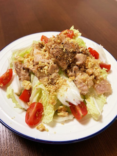 グリルチキンと白菜のナッツサラダ-レシピのメイン写真