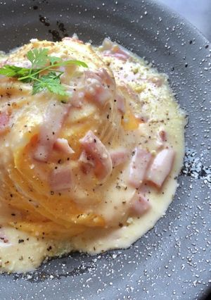 カルボ風♪たっぷりチーズのオムライス-レシピのメイン写真