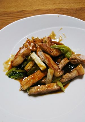 みたらしだれの豚肉と長ネギ炒め-レシピのメイン写真