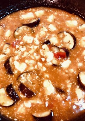 オヤジのサクッと料理 トマト麻婆豆腐-レシピのメイン写真