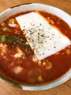 野菜ジュースで簡単チーズスープ-レシピのメイン写真