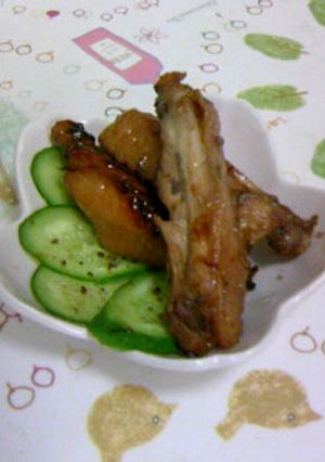 簡単１品　手羽中のポン酢煮-レシピのメイン写真