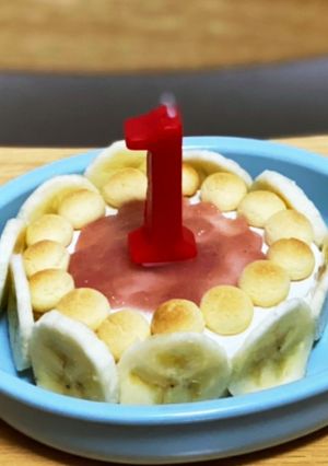 超簡単！1歳誕生日ケーキ-レシピのメイン写真