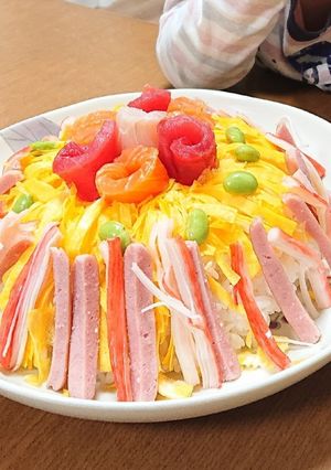 【分量メモ】ちらし寿司-レシピのメイン写真