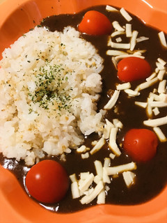 レトルトカレー●胡麻ライス&チーズカレー-レシピのメイン写真