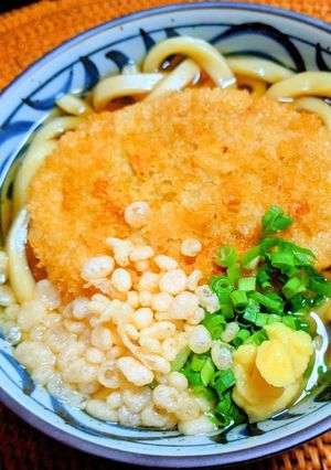 コロッケうどん-レシピのメイン写真