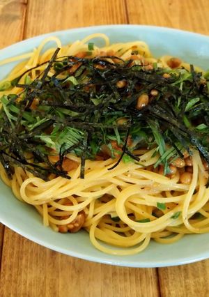 納豆の和風パスタ-レシピのメイン写真