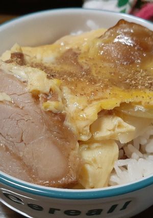 蒲焼きチキンの玉子とじ丼♪-レシピのメイン写真