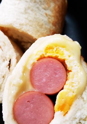 ウインナーと卵チーズポットロール-レシピのメイン写真