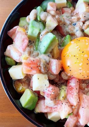 アボカドの納豆サラダ丼-レシピのメイン写真