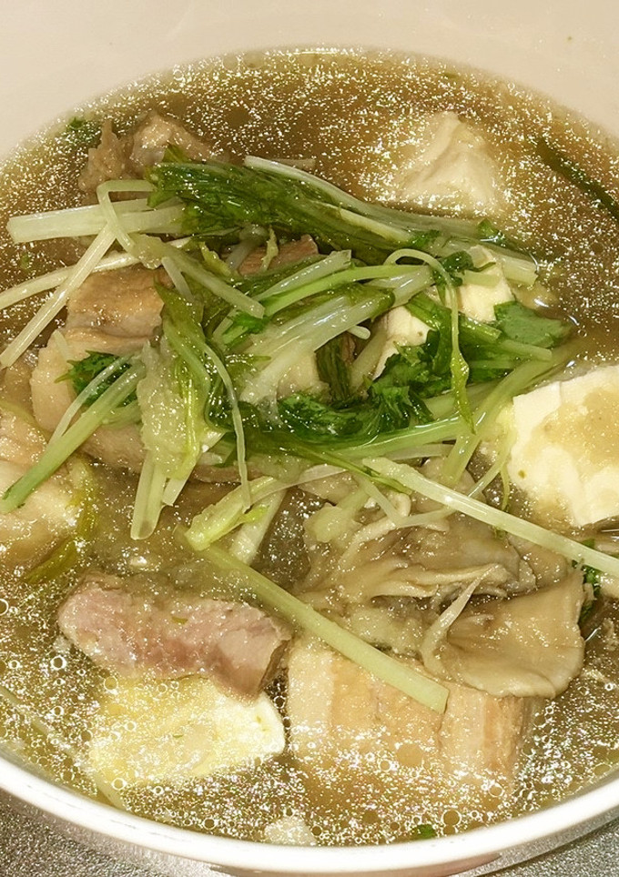 豚バラ肉と舞茸の柚子胡椒・塩みぞれ煮-レシピのメイン写真