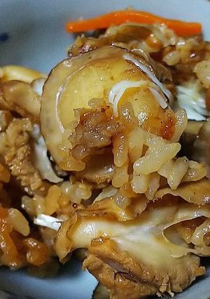 ベビーほたての炊き込みご飯-レシピのメイン写真