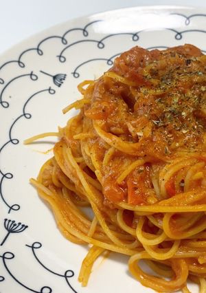 フライパン1つでツナトマトパスタ-レシピのメイン写真