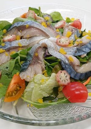 しめさばを使ったカルパッチョ-レシピのメイン写真