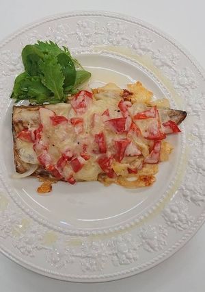 サバ フィレのフレッシュトマトチーズ焼き-レシピのメイン写真