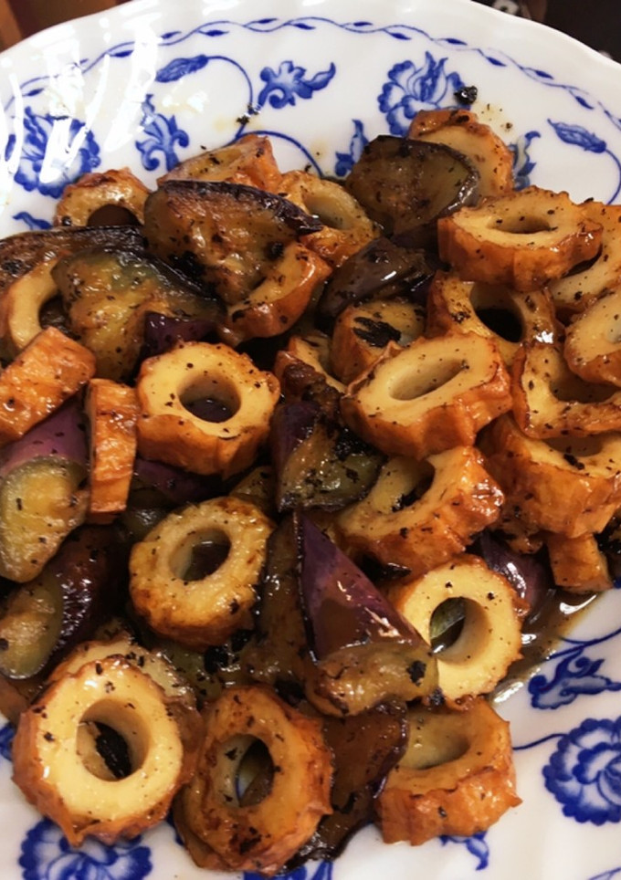 ナスとちくわの炒め物-レシピのメイン写真