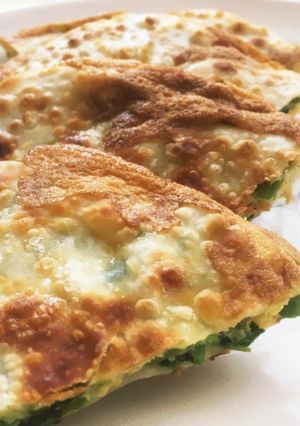 簡単！餃子の皮でチヂミ風薄焼き玉子-レシピのメイン写真