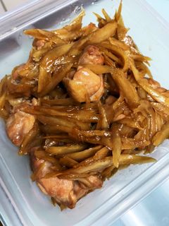 簡単鶏肉とごぼうの甘辛煮-レシピのメイン写真