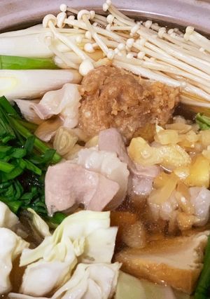 簡単！添加物なしモツ鍋スープ（味噌）-レシピのメイン写真