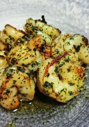 バジル風味のガーリックシュリンプ-レシピのメイン写真