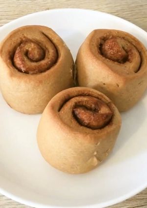 全粒粉100%のミニシナモンロール-レシピのメイン写真