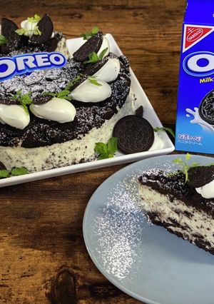巨大オレオチーズケーキ-レシピのメイン写真