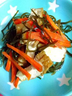 厚揚げ・にんじん・切り昆布の煮物-レシピのメイン写真