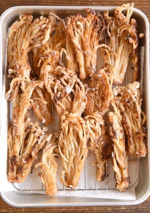 超簡単！無限！えのきのパリパリ焼き-レシピのメイン写真