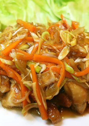 簡単!野菜たっぷりの鶏もも肉の南蛮漬け-レシピのメイン写真