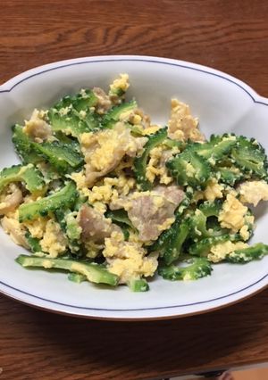 ★簡単★ゴーヤの豚肉チーズ炒め-レシピのメイン写真