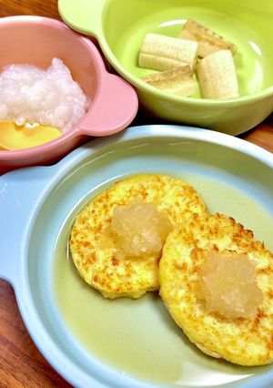 離乳食後期☆ふわやわ和風豆腐ハンバーグ-レシピのメイン写真