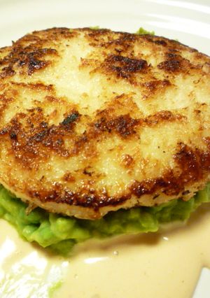 ぷりぷりエビバーグのアボカド重ね-レシピのメイン写真