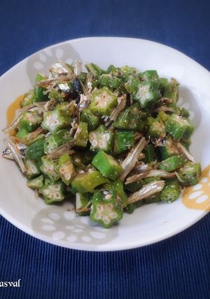 食べる小魚とオクラのオリーブオイル和え-レシピのメイン写真