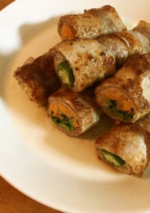 野菜の豚肉巻き-レシピのメイン写真