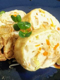 鶏むね肉とうすあげのヘルシー餃子風つくね-レシピのメイン写真